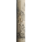 13" Hand Painted White Bone Calligraphy Brush Small