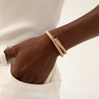 "Between Us" Joy bracelet Beige & Tigers Eye Medium