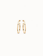 Open hoop earrings