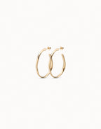 Open hoop earrings