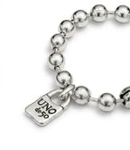 Beaded bracelet with padlock