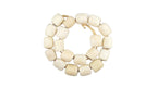 Barrel White Bone Beads