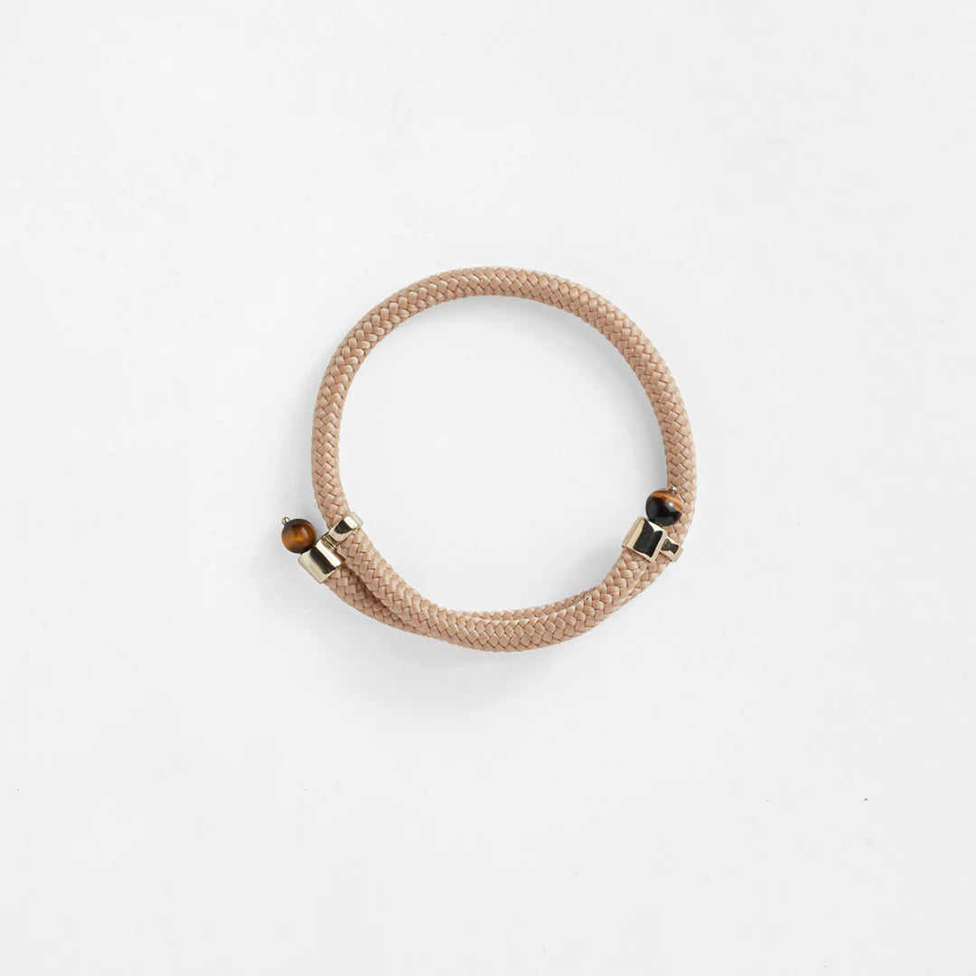 "Between Us" Joy bracelet Beige & Tigers Eye Medium